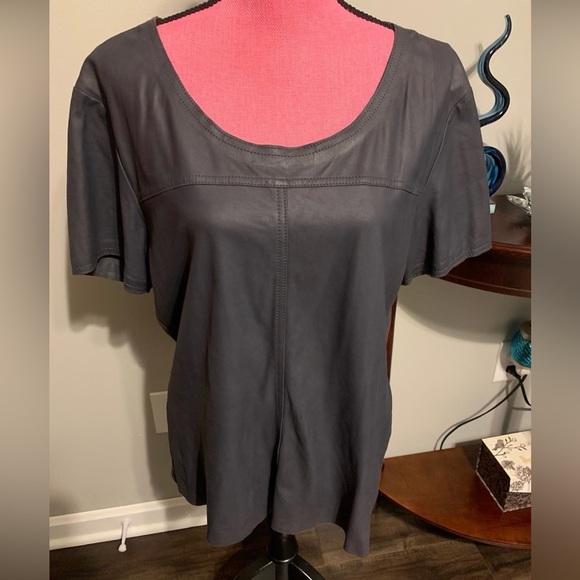 Trouvé Nordstrom Leather Top - Picture 1 of 7